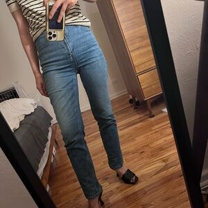 Everlane High Rise Blue Jeans